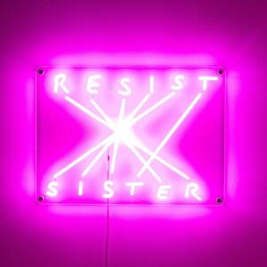 LED dekor fali világítás Resist-Sister, fukszia
