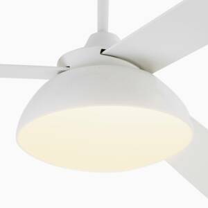 Mennyezeti ventilátor Rodas LED lámpával, fehér