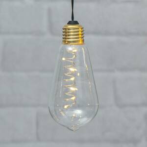 Glow Vintage LED deco lámpa időzítővel, tiszta