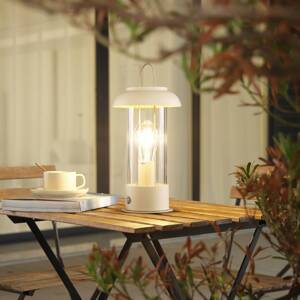 Lindby LED-es újratölthető asztali lámpa Yvette, bézs, IP44
