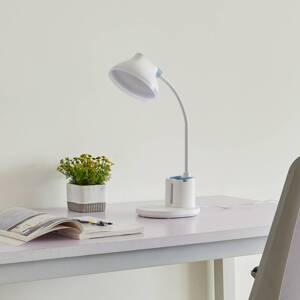 Lindby Zephyra LED asztali világítás CCT 8W, fehér