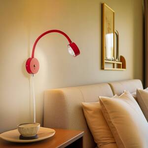 Jyla fali lámpa, piros/fehér, lencse, 3,000 K, hajlékony karral