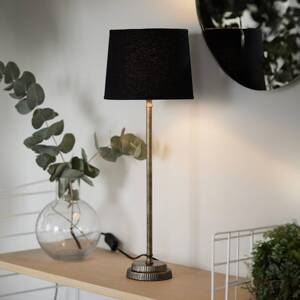 PR Home Kent asztali lámpa, fekete/réz, kúpos ernyővel