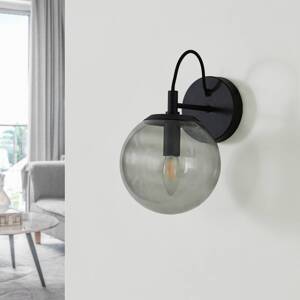 Lucande Sotiana fali lámpa, üveggömb, fekete