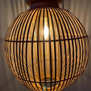 Hildegard függő lámpa bambuszból, Ø 30 cm