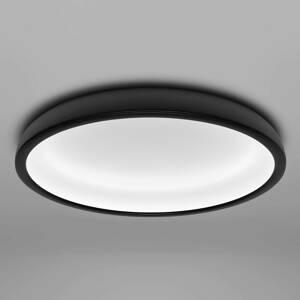 LED mennyezeti lámpa Reflexio, Ø 46cm, fekete