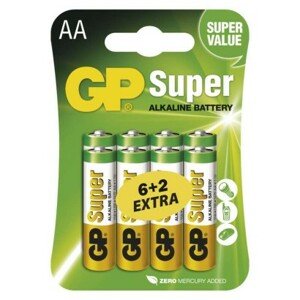 GP Super Alkáli elem AA 6db+2db/bliszter