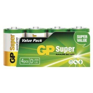 GP Super Alkáli elem D 4db/fólia